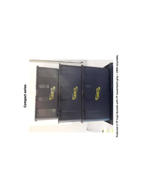 Werkzeugkoffer Compact 20 B474xT239xH190mm 6 Einst.fächer PP RAACO