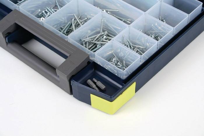 Sortimentskoffer boxxser B465xT401xH78mm 18 Fächer m.Profilraster RAACO