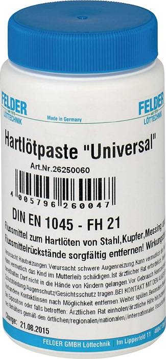 Hartlötpaste Univ.800-1100GradC 500g Flasche FELDER