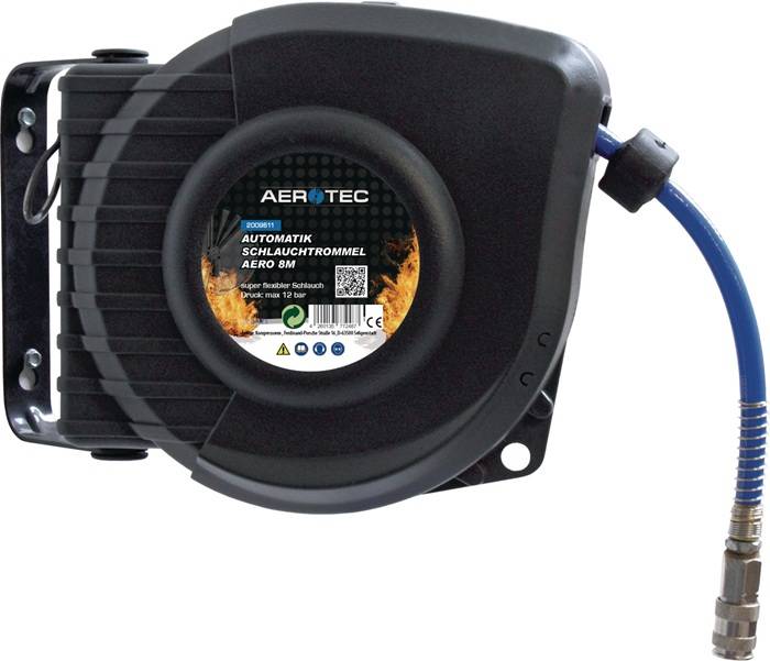 Druckluftschlauchtrommel Aero 8 Autom.ID 9,5mm AD 13,5mm L.8m AEROTEC