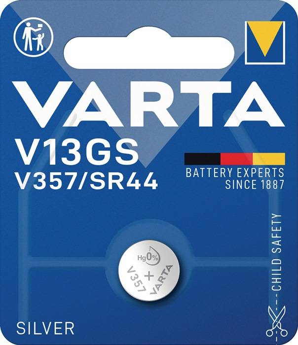 Knopfzelle Electronics 1,55 V 155 mAh SR44 11,6x5,4mm VARTA