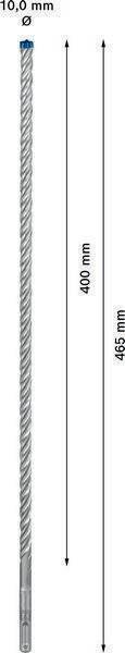 Hammerbohrer Expert SDS-7X D.10mm Arbeits-L.400mm L.465mm SDS-Plus 1 St.BOSCH