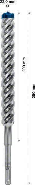Hammerbohrer Expert SDS-7X D.22mm Arbeits-L.200mm L.250mm SDS-Plus 1 St.BOSCH