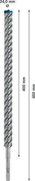 Hammerbohrer Expert SDS-7X D.24mm Arbeits-L.400mm L.450mm SDS-Plus 1 St.BOSCH