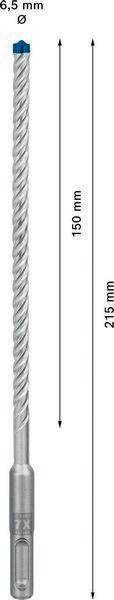 Hammerbohrer Expert SDS-7X D.6,5mm Arbeits-L.150mm L.215mm SDS-Plus 1 St.BOSCH