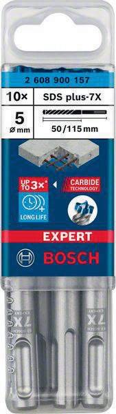 Hammerbohrer Expert SDS-7X D.5mm Arbeits-L.50mm L.115mm SDS-Plus 10 St.BOSCH