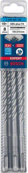 Hammerbohrer Expert SDS-7X D.8mm Arbeits-L.150mm L.215mm SDS-Plus 10 St.BOSCH