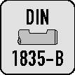 Viertelkreisprofilfräser DIN 6518B TypN R.3mm D.12mm HSS-Co Weldon