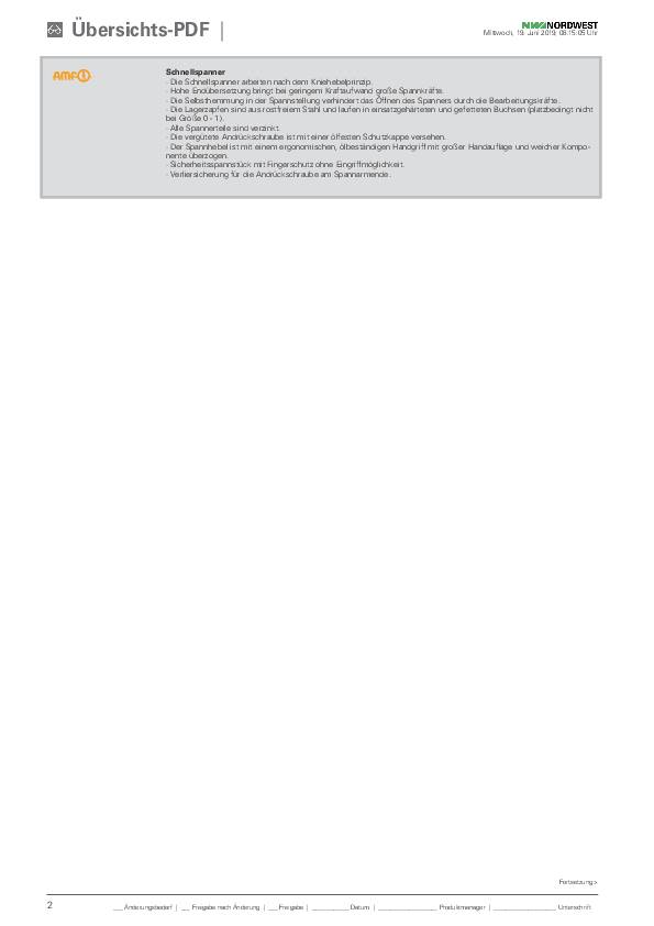 Waagrechtspanner Nr.6832 Gr.0 senkrechter Fuß AMF