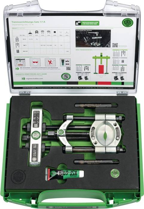 Trennvorrichtungssatz 17 Öffnung A 12-75mm Spann-T.300mm KUKKO