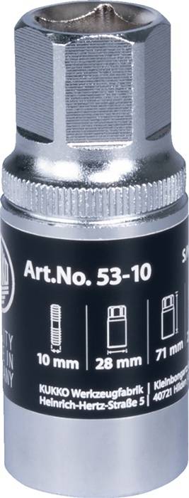 Stehbolzenausdreher 53-8 f.Bolzen-D.8mm Körper-D.25mm L.60mm KUKKO