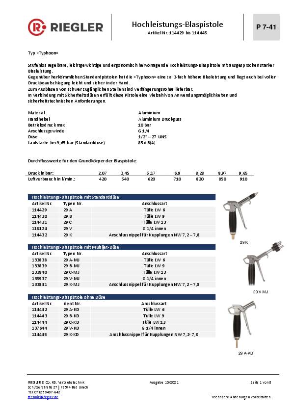 Verlängerungsrohr Alu.m.Düse L.600mm RIEGLER