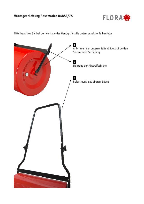 Rasenwalze Walzen-D.400mm B.600mm ca.75l FLORA