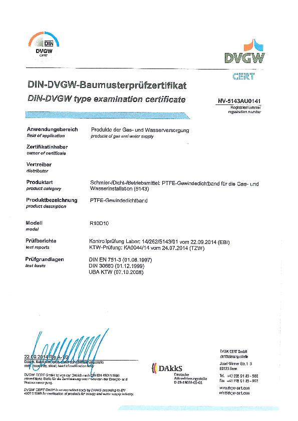PTFE Dichtband GRp L12m B12mm D0,1mm 100g/m² Rl.GEKA