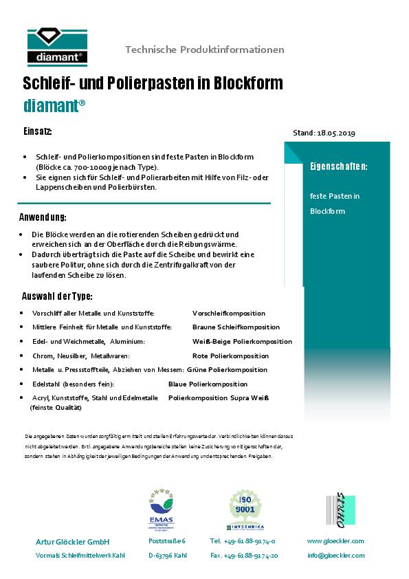 Schleif- u.Polierpaste Polierkomposition blau DIAMANT