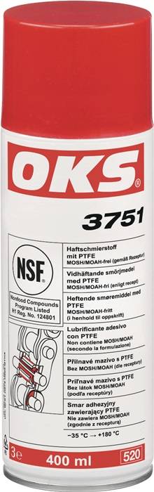 Haftschmierstoff m.PTFE OKS 3751 weißlich NSF H1 400ml Spraydose OKS 12 Dosen