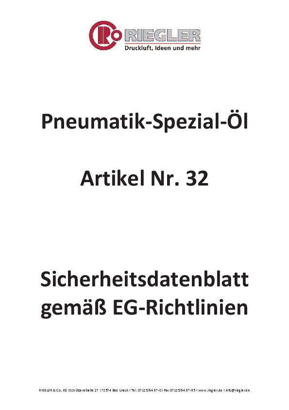 Pneumatikspezialöl 2,5l Kanister RIEGLER
