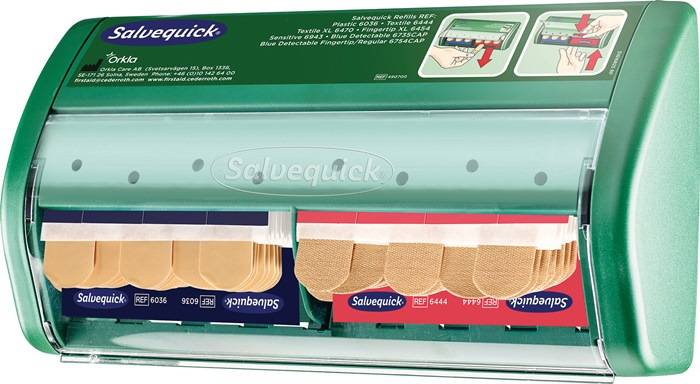 Pflasterspender Salvequick-Sofortpflaster Cedderoth B220xH115xT52ca.mm