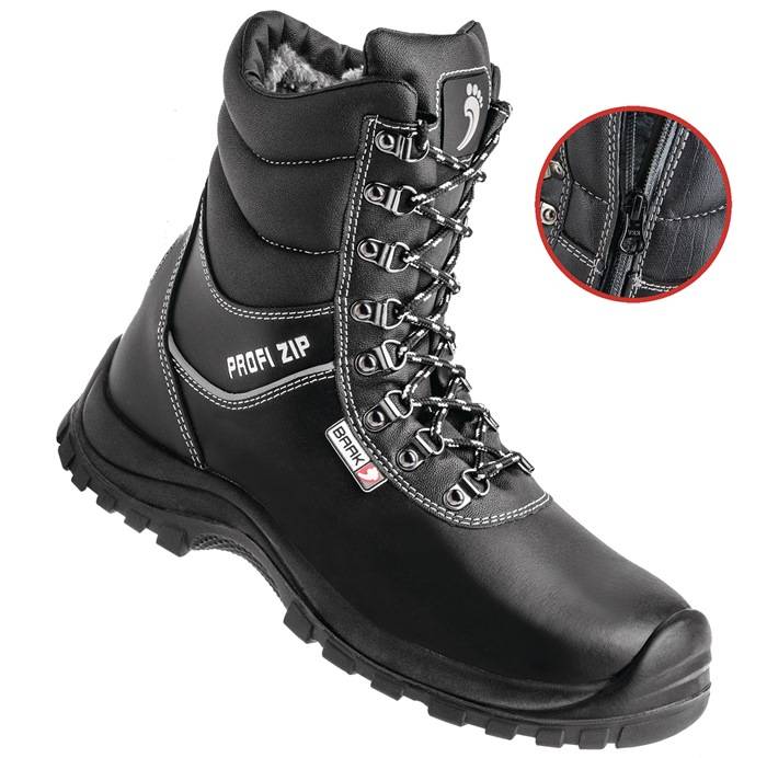 Sicherheitswinterstiefel Magnus-Profi Gr.46 schwarz Leder glatt