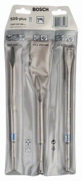 Meißel-Set SDS-plus SDS-plus 3-tlg.selbstschärfend L.250/250/260mm BOSCH