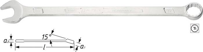Ringmaulschlüssel 600 LG SW 15mm L.270mm ext.lang Spezialstahl HAZET