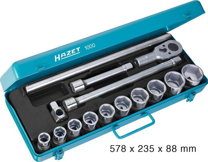 Steckschlüsselsatz 1000 15-tlg.3/4 Zoll 6-kant HAZET