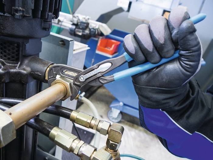 Wasserpumpenzange 760-2 L.260mm Spann-W.50mm tauchbeschichtet HAZET