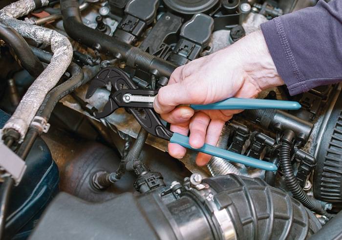 Wasserpumpenzange 760-2 L.260mm Spann-W.50mm tauchbeschichtet HAZET