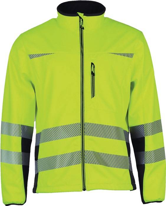 Warnschutz-Softshelljacke Prevent® Trendline Gr.XXXL gelb/schwarz