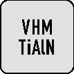 Schaftfräser DIN 6527L Typ HR D.12mm Einsatz-L.38mm VHM TiAlN HB Z.4 lang TW