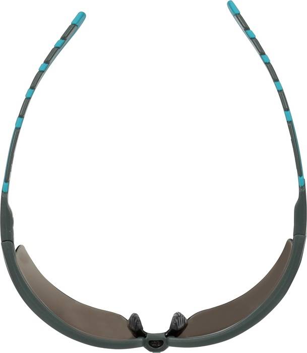 Schutzbrille S2002SGAF-BGR-EU EN 166 EN172 Bügel grau/türkis,Scheibe grau