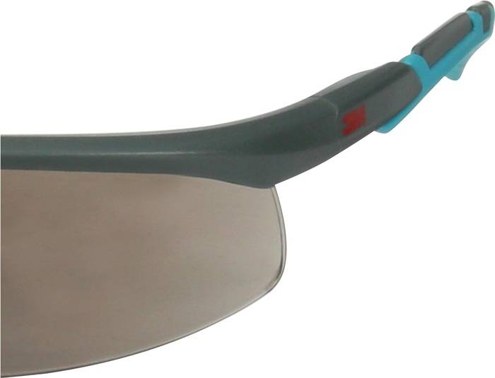 Schutzbrille S2002SGAF-BGR-EU EN 166 EN172 Bügel grau/türkis,Scheibe grau