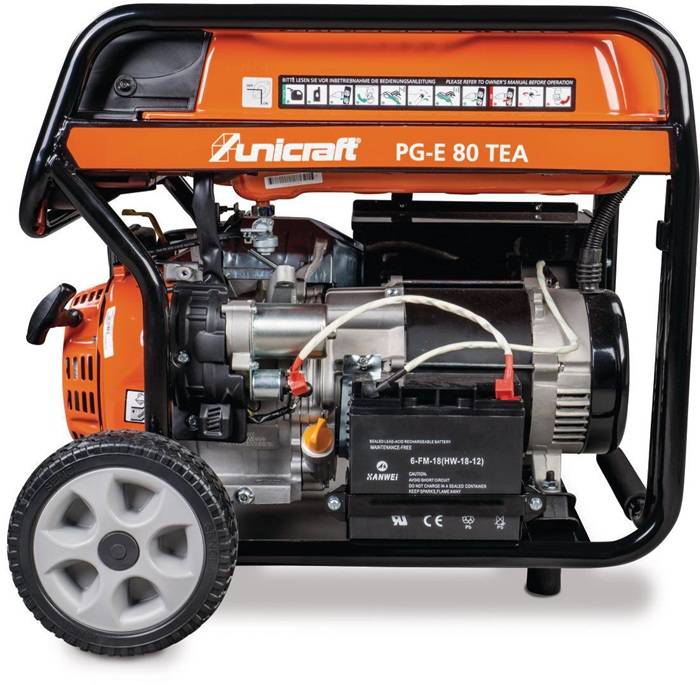 Stromerzeuger PG-E 80 TEA 6,5 kW Benzin UNICRAFT