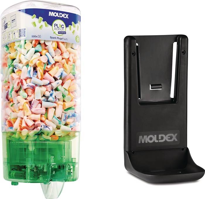 Gehörschutzspender PlugStation TouchFree m.Füllung Spark Plugs (500 Paar) MOLDEX