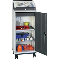 Werkzeugschrankset m.Pultaufsatz H1310xB500xT500mm lichtgrau/anthrazitgrau Werkzeugschrankset m.Pultaufsatz H1310xB500xT500mm lichtgrau/anthrazitgrau