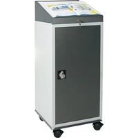 Werkzeugschrankset m.Pultaufsatz H1310xB500xT500mm lichtgrau/anthrazitgrau Werkzeugschrankset m.Pultaufsatz H1310xB500xT500mm lichtgrau/anthrazitgrau