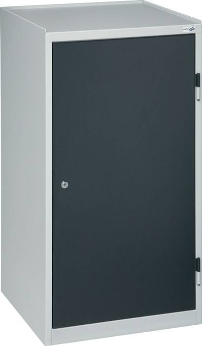 Werkzeug-/Beistellschrank H1000xB500xT500mm 2Schubl.,1BD lichtgrau/anthrazitgrau