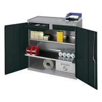 Werkzeug-/Beistellschrank H1000xB1000xT500mm 2Schubl.2BD lichtgrau/anthrazitgrau Werkzeug-/Beistellschrank H1000xB1000xT500mm 2Schubl.2BD lichtgrau/anthrazitgrau