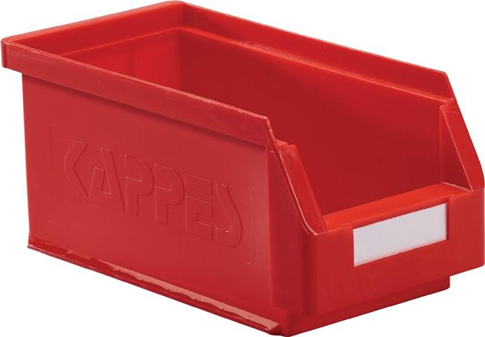 Sichtlagerkasten L290xB140xH130mm PE rot KAPPES