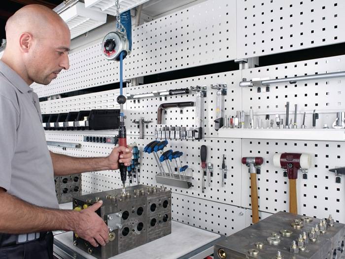 Lochplatte B457xL495mm lichtgrau BOTT