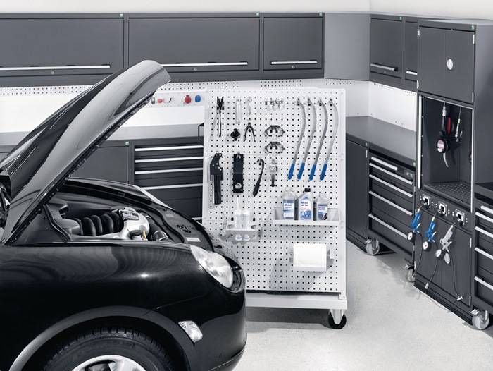 Lochplatte B457xL495mm lichtgrau BOTT