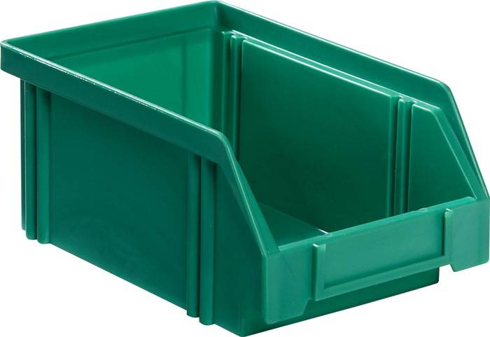 Sichtlagerkasten LK L160/140xB105xH75mm PS grün LA-KA-PE 25 Stück