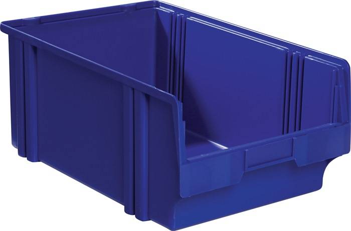 Sichtlagerkasten LK L500/450xB300xH200mm PS blau LA-KA-PE 8 Stück
