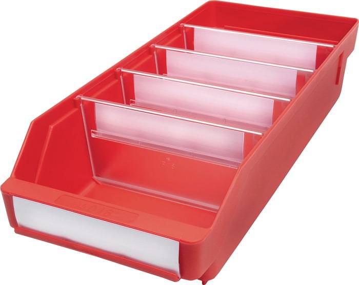 Regalkasten L400xB180xH95mm rot PP 20 Stück