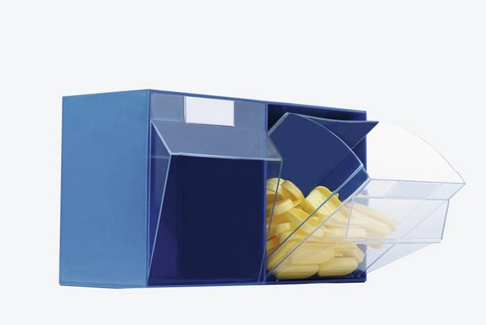 Klarsichtmagazin H113xB600xT91mm 6 x B Ku.weiß LOCKWEILER