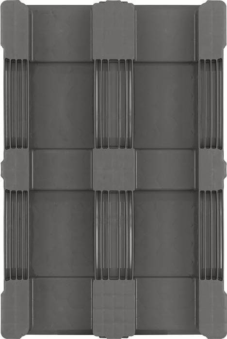 Kunststoffpalette L1200xB800xH160mm 3 Kufen geschl.HDPE CRAEMER