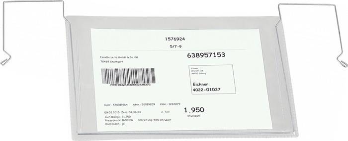 Dokumententasche B280xH180mm DIN A5 quer m.flex.Drahtbügel EICHNER 10 Stück