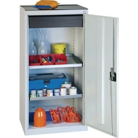 Werkzeug-/Beistellschrank H1000xB500xT500mm 1Schubl.2BD lichtgrau STUMPF Werkzeug-/Beistellschrank H1000xB500xT500mm 1Schubl.2BD lichtgrau STUMPF