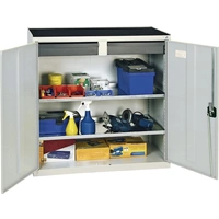 Werkzeug-/Beistellschrank H1000xB1000xT500mm 2Schubl.,2 BD lichtgrau STUMPF Werkzeug-/Beistellschrank H1000xB1000xT500mm 2Schubl.,2 BD lichtgrau STUMPF