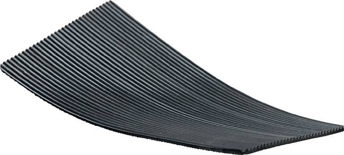 Gummifeinriefenmatte B.1m L.10m D.3mm schwarz NR/SBR o.Gewebeeinlage Rl.